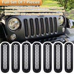 Jeep-Front Grill Mesh Inserts