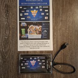 2TB BATOCERA LINUX OS v.38 SSD USB DRIVE