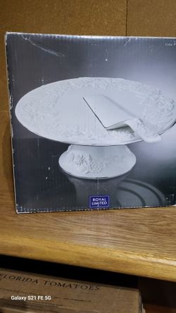 Cake Plate- Royal Limited Brand New