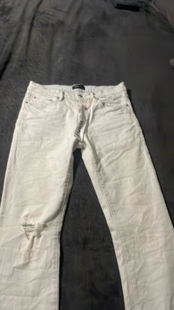 Light indigo purple jeans