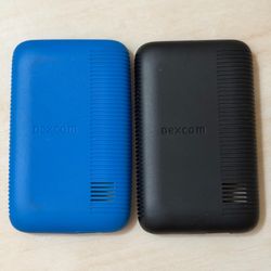 2 Dex com G6 CGM Receiver Silicone Covers Blue and Black