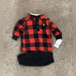 Baby Boy Carters Fleece 2pc outfit size 3 months NWT