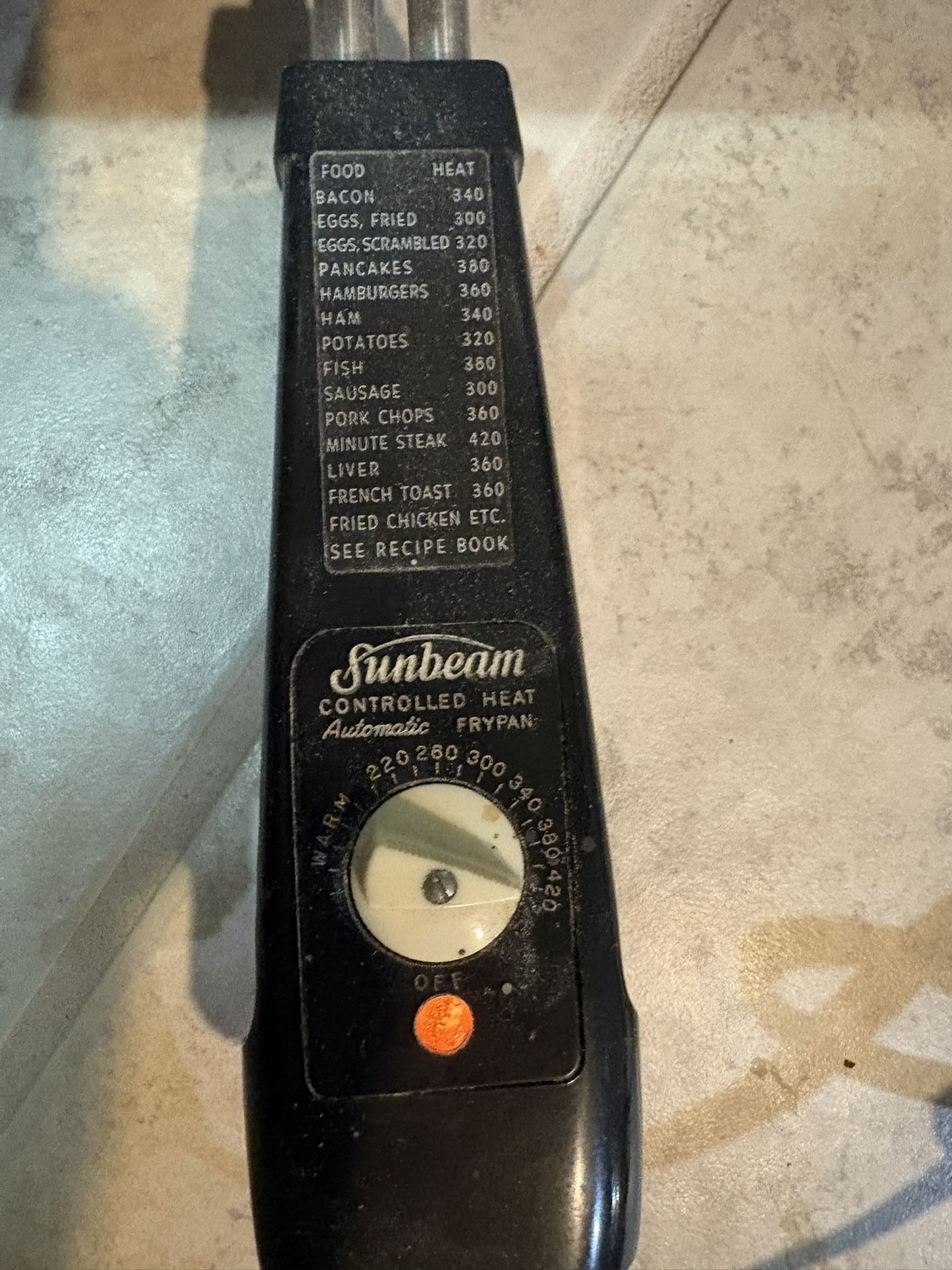 Sunbeam Automatic Frypan