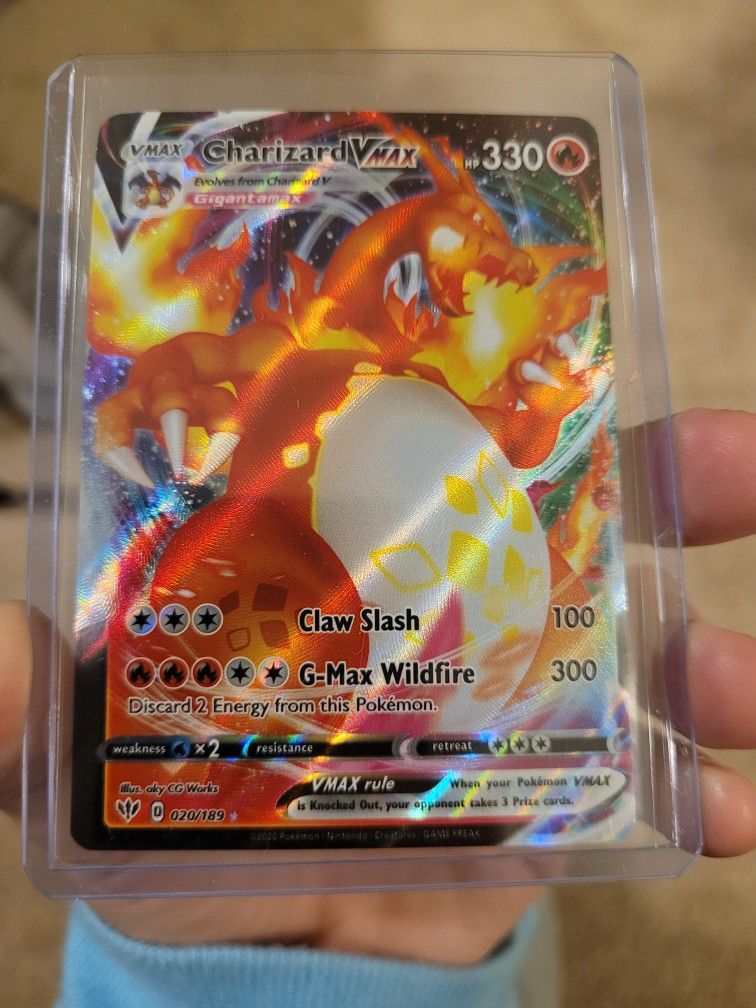 Charizard Full Holo VMAX Darkness Ablaze #020/189 NM/M Pokemon