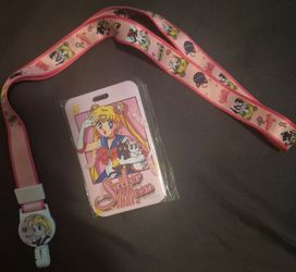 Sailor Moon Id car holder & landyard