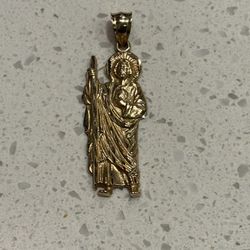 San Judas 14k Gold Charm 