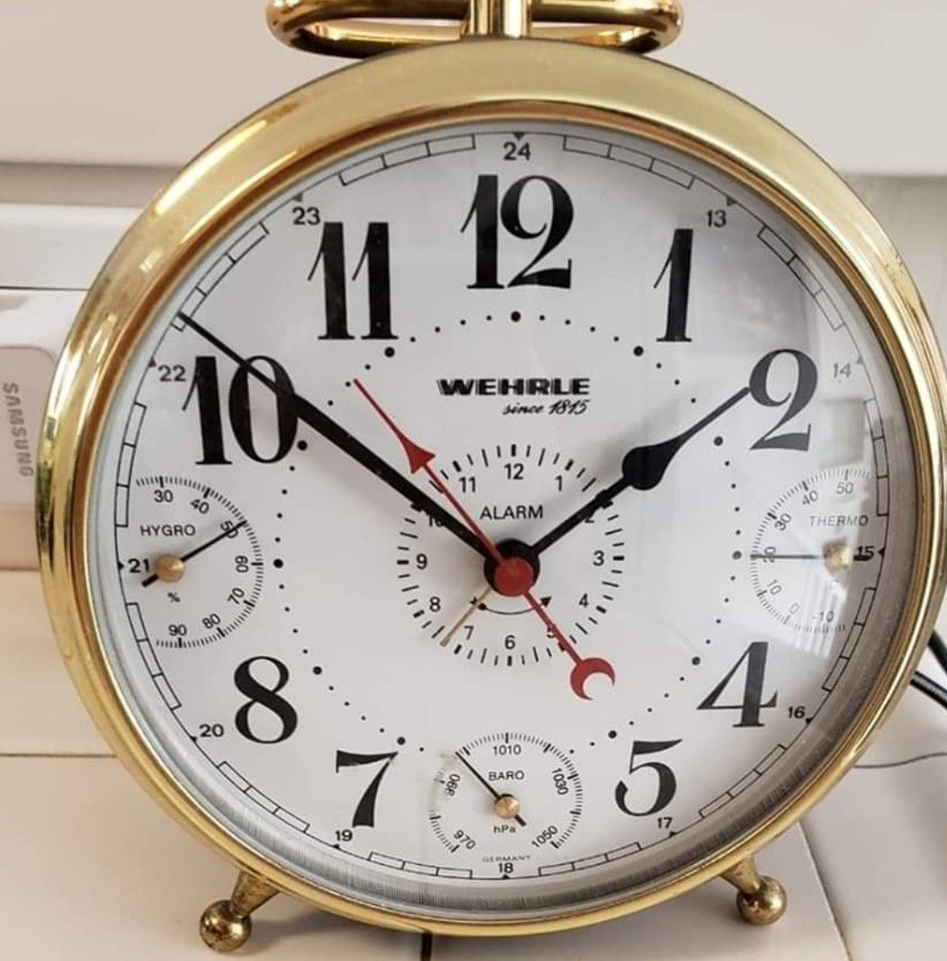 Vintage German Wehrle Alarm Clock