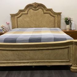 Solid Wood King Size Bed  (Frame Only)