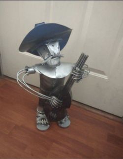 Art Deco metal mariachi man.