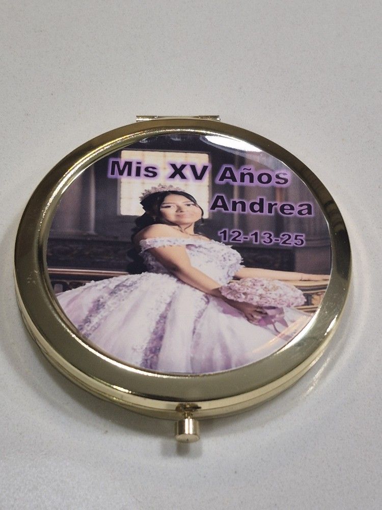 Recuerdos Para Quinceañera Sweet 15,16 Espejos Grabados Engraved Keepsakes 