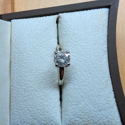 1 Carat Diamond Solitaire Engagement Ring