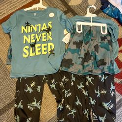 Carters 4 Piece Boy Pajama Set size 7