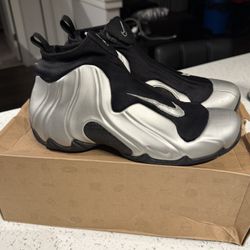 Size 10 Silver Nike Flightposites