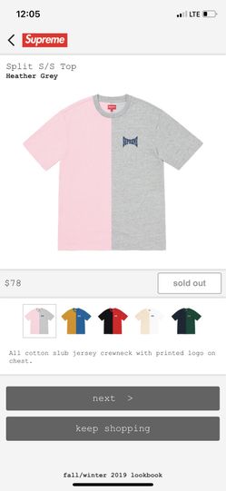 Supreme Split S/S Top. (In Hand)