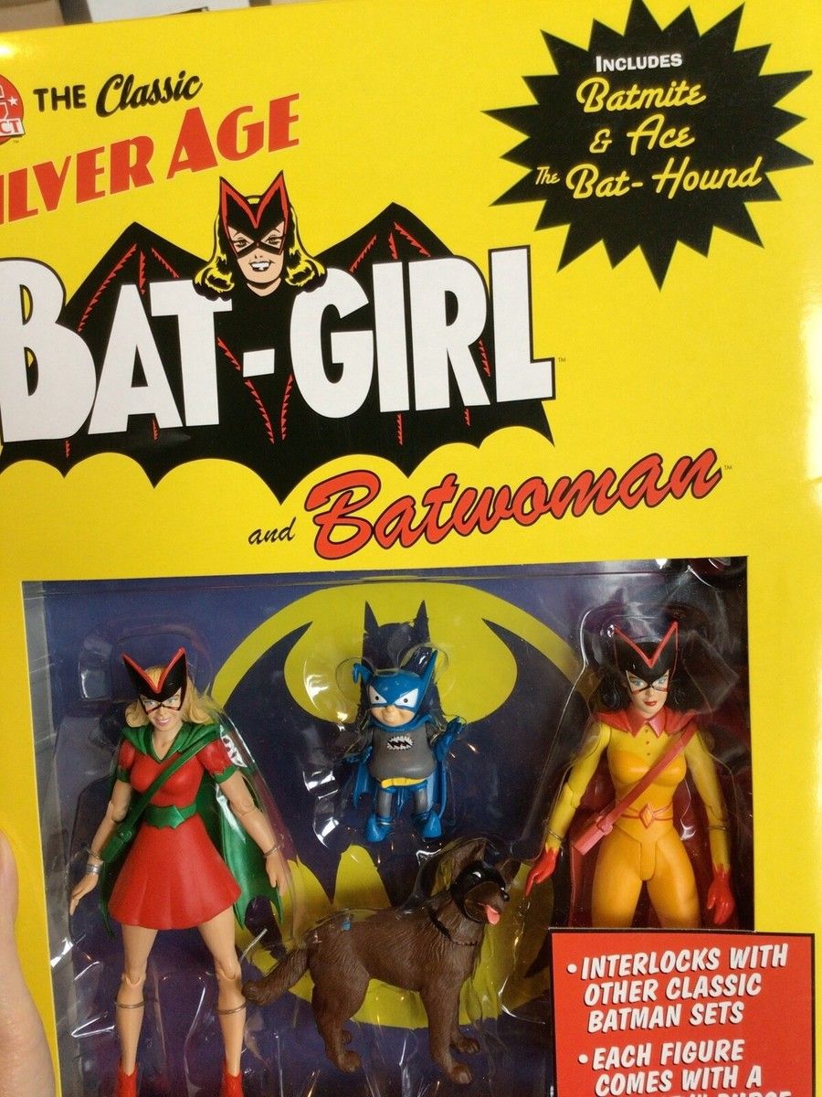 SLIVER AGE BAT-GIRL AND BATWOMAN ACTION FIGURES BRAND NEW COLLECTABLE ITEM!! ASKING FOR $75.00 2004 MAKE