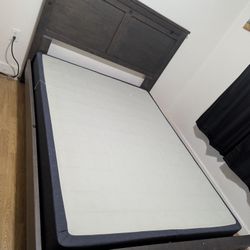 FREE Queen sized bed Frame & Mattress box spring 