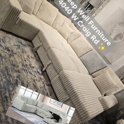 ✨️ Sectional Sleeper 🌟 Furniture Queen Bedrooms, Dining Avail 