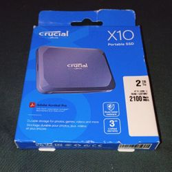 Crucial X10 Portable Solid State Drive 2tb Blue SSD