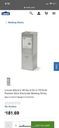 Lincoln 7018 5/32 welding rod