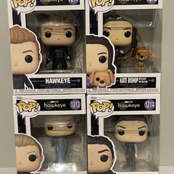 Funko Pop! Marvel Studios Hawkeye Complete Set of 4 Hawkeye Kate Yelena Maya New