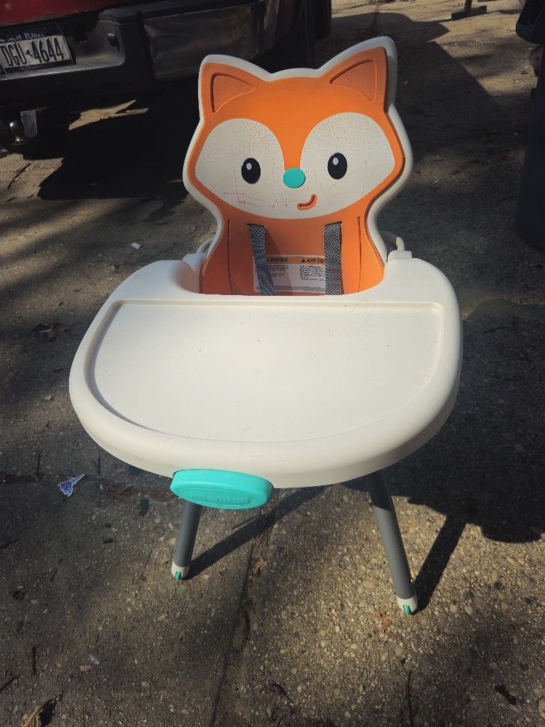 Price Is Firm.. Very Cute Fox High Chair/Booster Chair