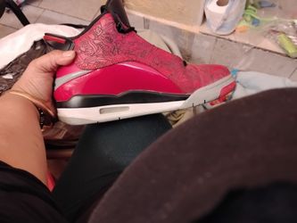 Air Jordan High-Top Red Sneakers size 9.5 in mens