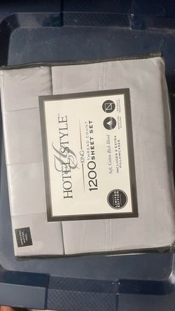 Hotel Style King 1200 Thread Count Sheet Set