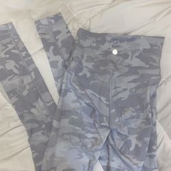 Lululemon Winder Under White Camo Leggings for Sale in Bedford, TX - OfferUp