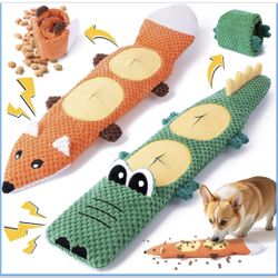 Brand New, 2 Pack Squeaky No Stuffing Dog Toys