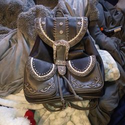 Western Leather Backpack