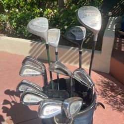 Men’s Golf 12 Club Starter Set- Weser Custom Forged Irons Regular Flex