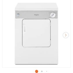 120-Volt White Compact Electric Vented Dryer with Flexible Installation