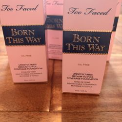 Too Faced born this way foundation all shades