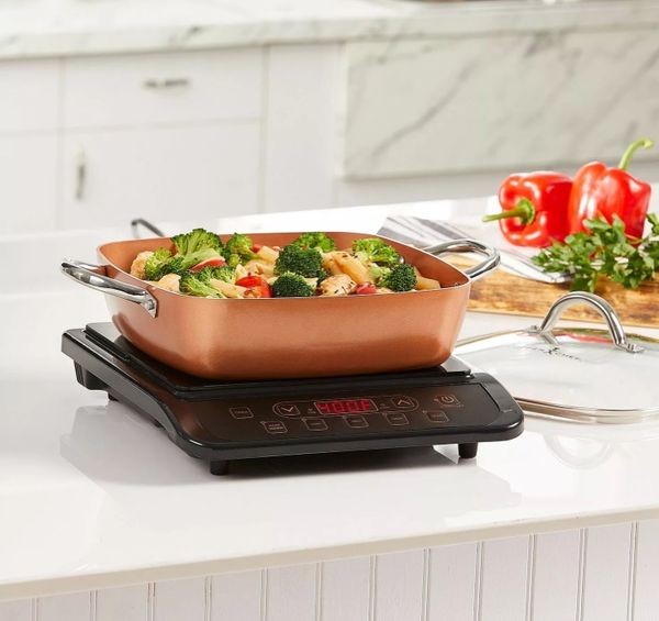 Copper Chef Pro Induction Cooktop 11 Cerole Pan Black For Copper Chef Pro Induction Cooktop 11 Cerole Pan Black