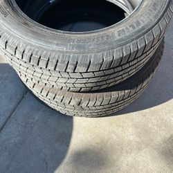 PAIR OF Michelin Tire 235/55R19 100% Life 