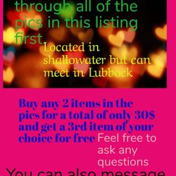 Buy Any 2 Items In Pics Get 3rd Free