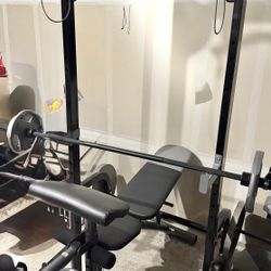 Olympic Home Gym Weight Lifting Equipment 💥 Need Gone Asap 💥