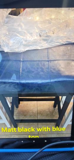New dark blue  bar stools 25" tall 35 each