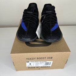YEEZY 350 V2 DAZZLING BLUE DS NEW KIDS SIZE 3