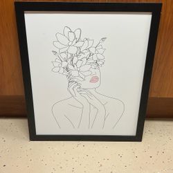 White And Black Framed Picture 