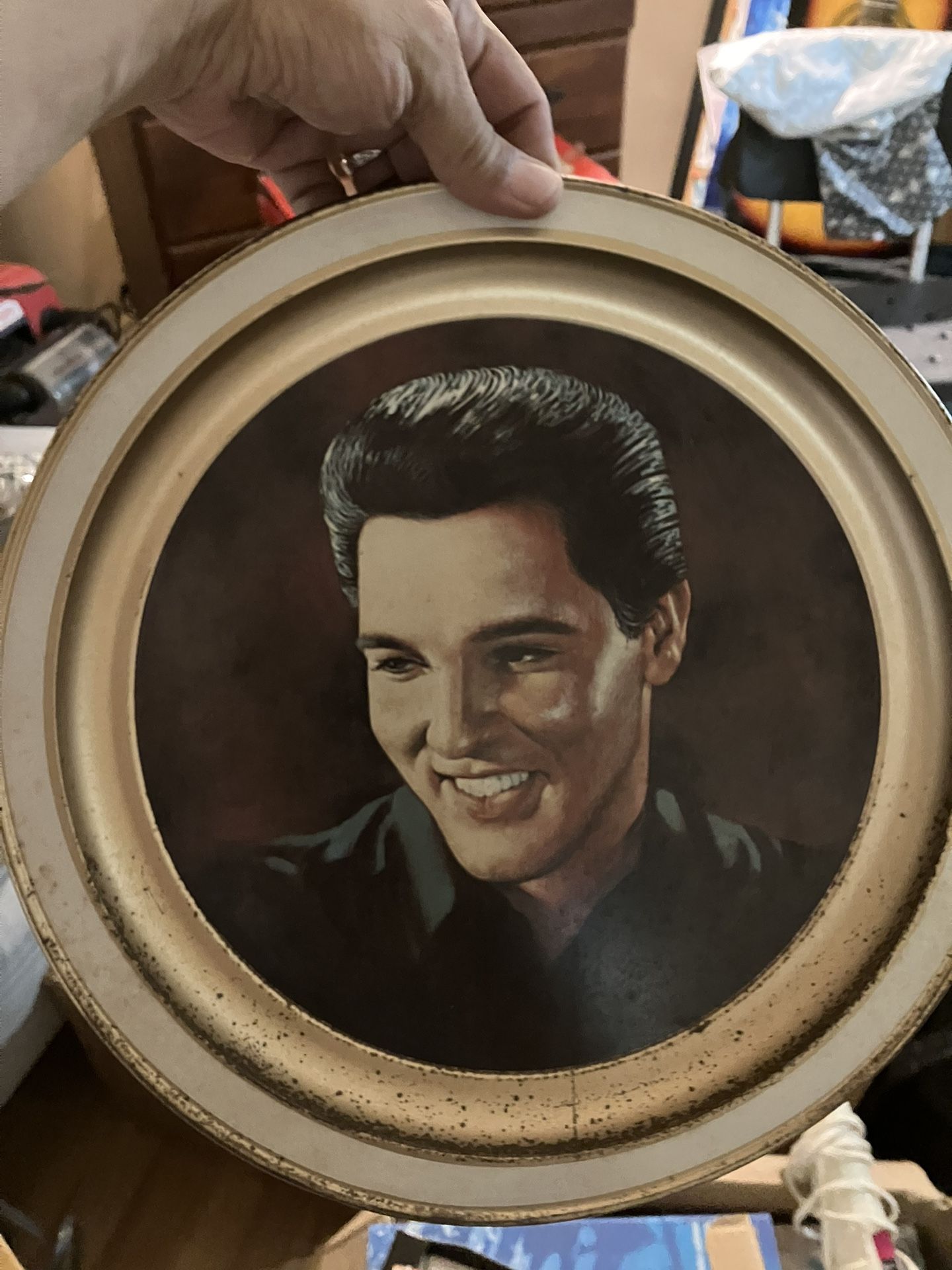 And Elvis oil painting