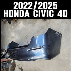 2022/2023/2024/2025 Honda Civic Sedan Rear bumper cover
