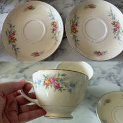eggshell nautilus f41n5 teacup and plates