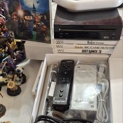 Black Nintendo Wii System Console 