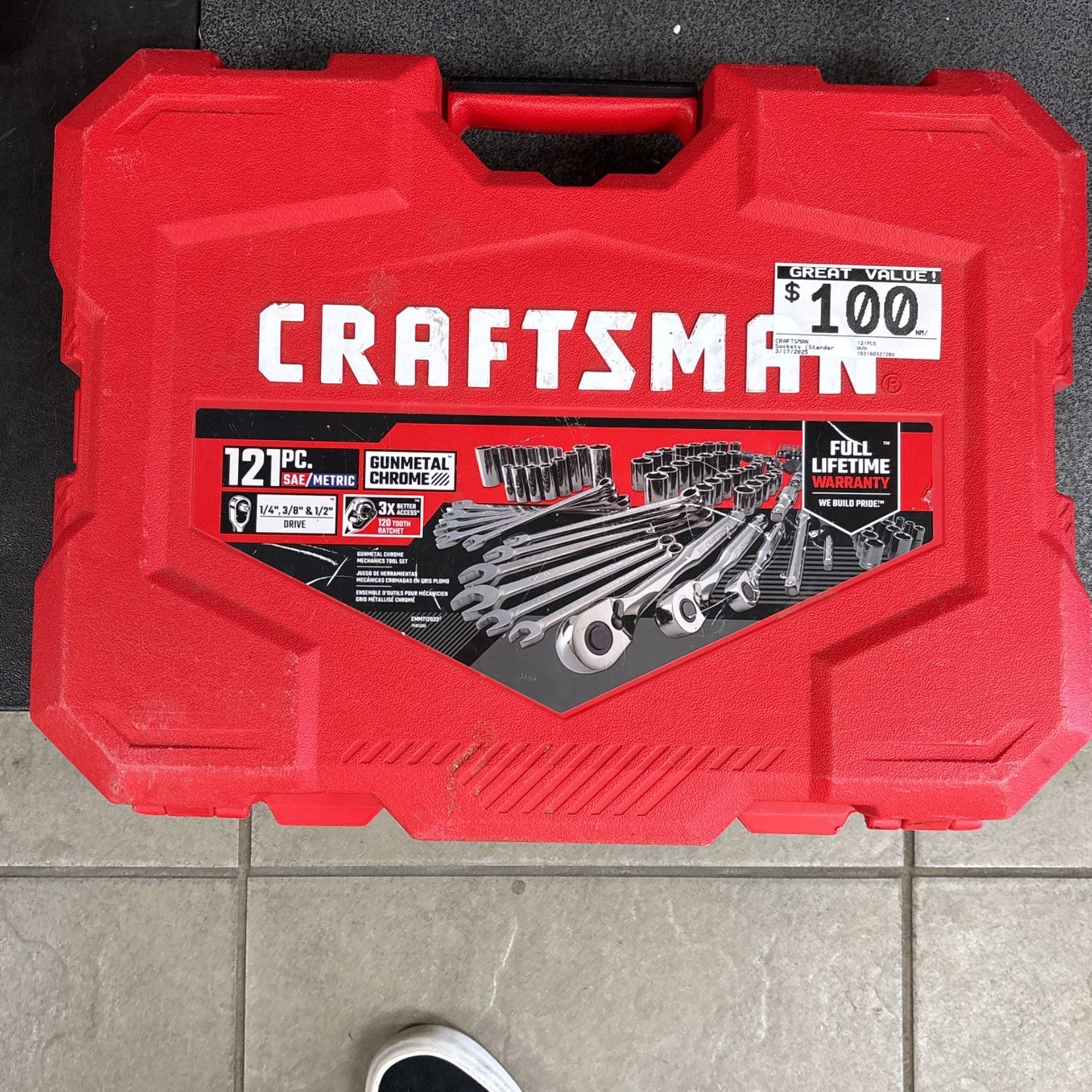 Craftsman 121pc Mechanic Tool Set