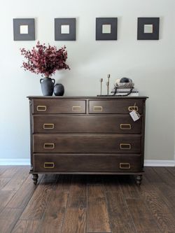 Solid Wood 5 Drawer Dresser / Entry Table / Buffet