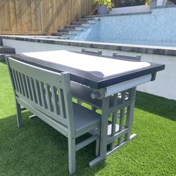 Kids Art Drawing Table With Chairs And Bench