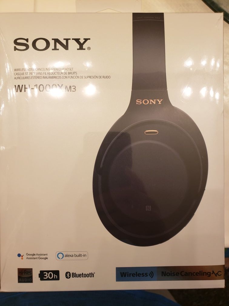 Brand new/sealed Sony WH-1000X M3 NC Bluetooth Headphones