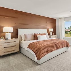 Free Delivery NEW IN-BOX King Size Bed-frame Dove Light Pebble Grey Performance Fabric (Retail $2,099+tax)