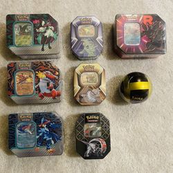 8x Pokemon Cards Tin - Sealed - Lot